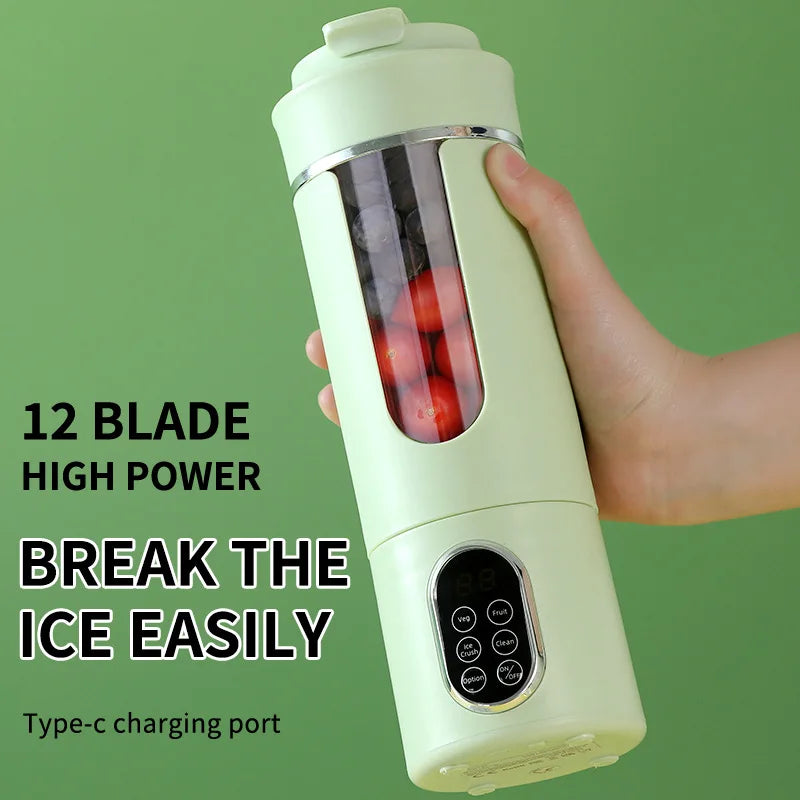 USB Rechargeable Mini Portable Blender, 12-Blade