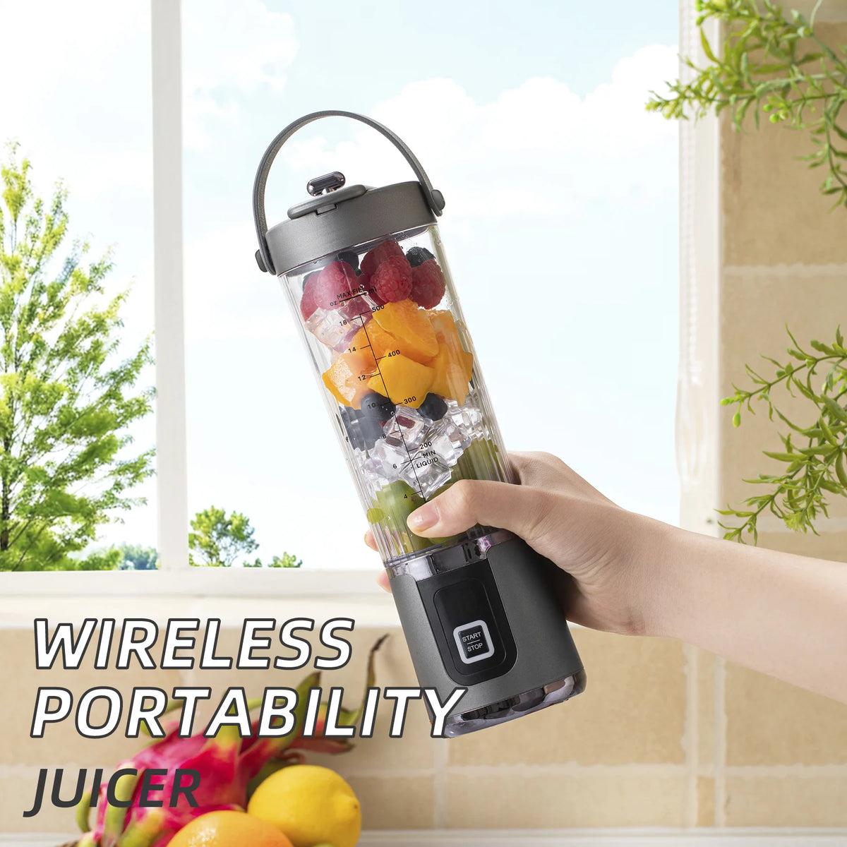 Portable blender USB charging port